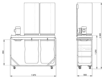 ADAMIK FT 400 NF dimensions