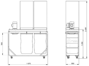 ADAMIK FT 400 PEA dimensions