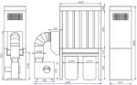 Filter unit ADAMIK FT 616N 3 kW A dimensions