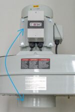 Motor rotation upwards or downwards
