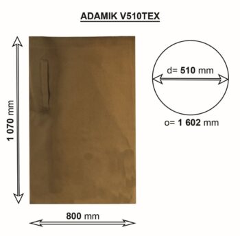 Waste bag ADAMIK V510TEX dimensions