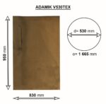 Waste bag ADAMIK V530TEX dimensions