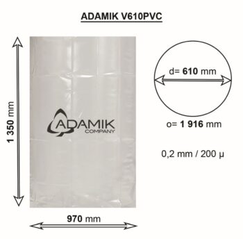 Waste bag ADAMIK V610PVC dimensions