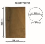 Waste bag ADAMIK V630TEX dimensions