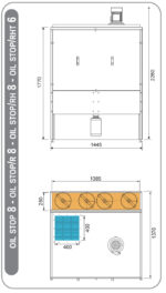 OIL STOP 8 dimensions